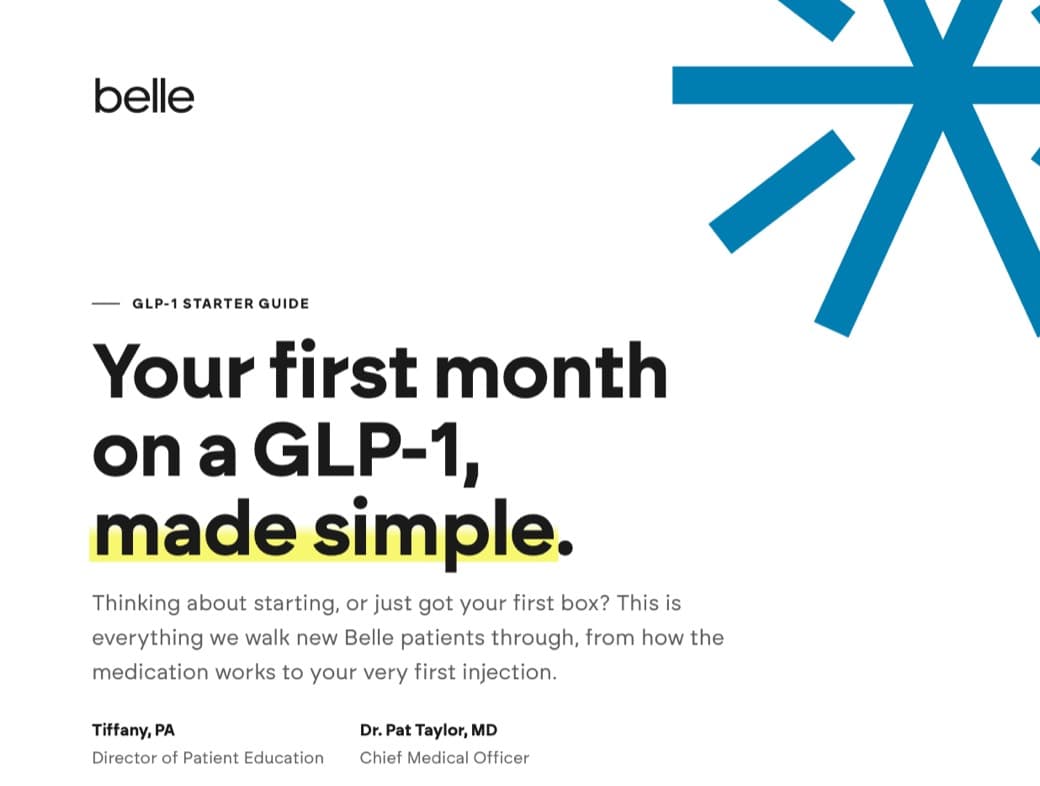 Cover of the GLP-1 starter guide: Your first month on a GLP-1, made simple