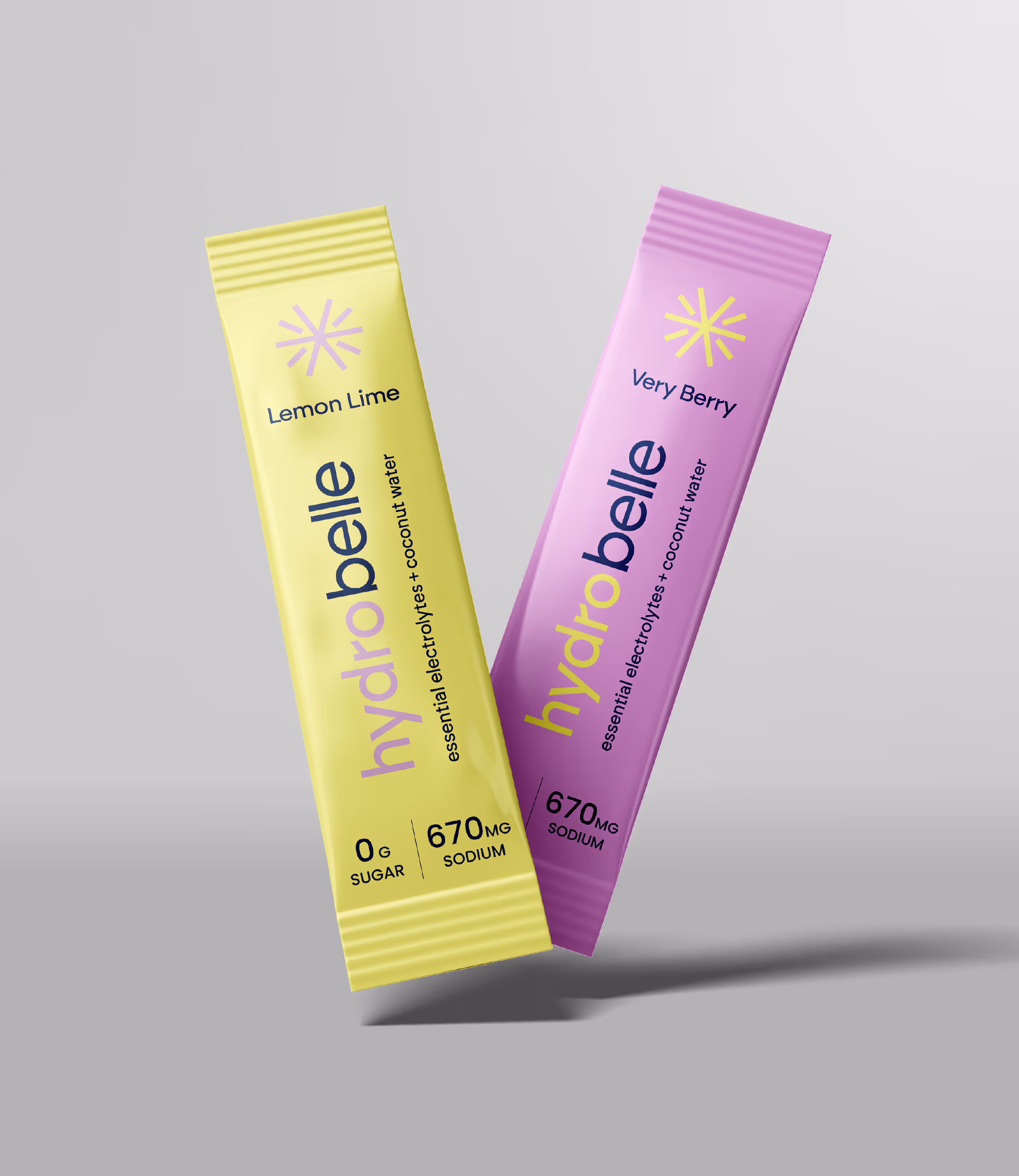 HydroBelle Daily Wellness Supplements — two flavors